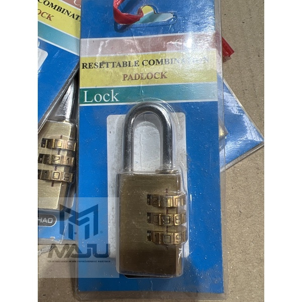(clearance) resettable combination padlock Shopee Malaysia