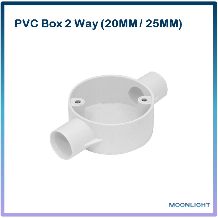 PVC 2 Way Box for Conduit PVC Pipe Fitting (20MM / 25MM) Shopee Malaysia