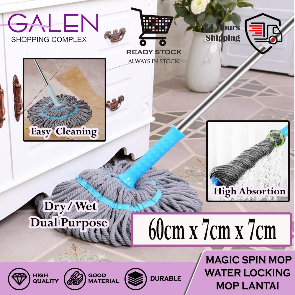 Mop Lantai BaikMop Lantai Spin Mop Twist Mop Magic Spin Mop Water