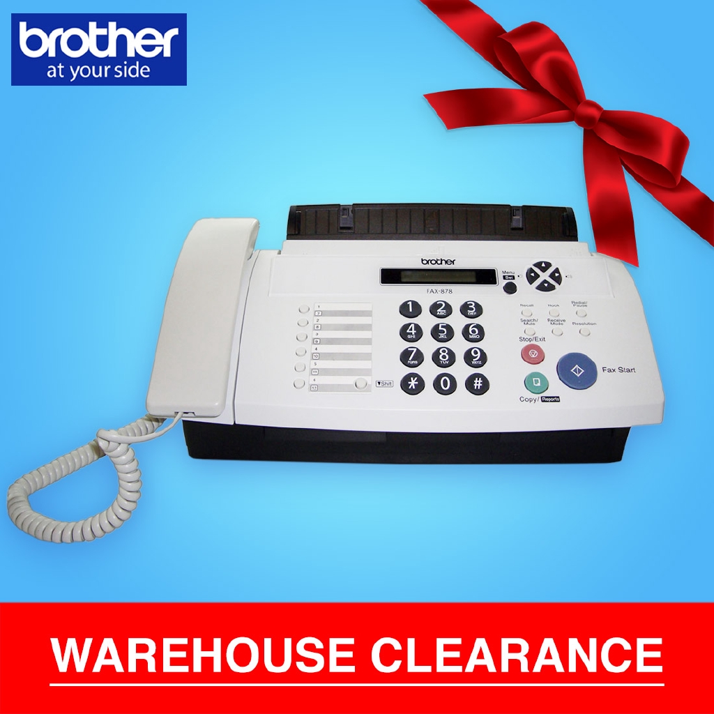 Brother FAX878 Thermal Fax Machine with Phone Headset Brother Fax