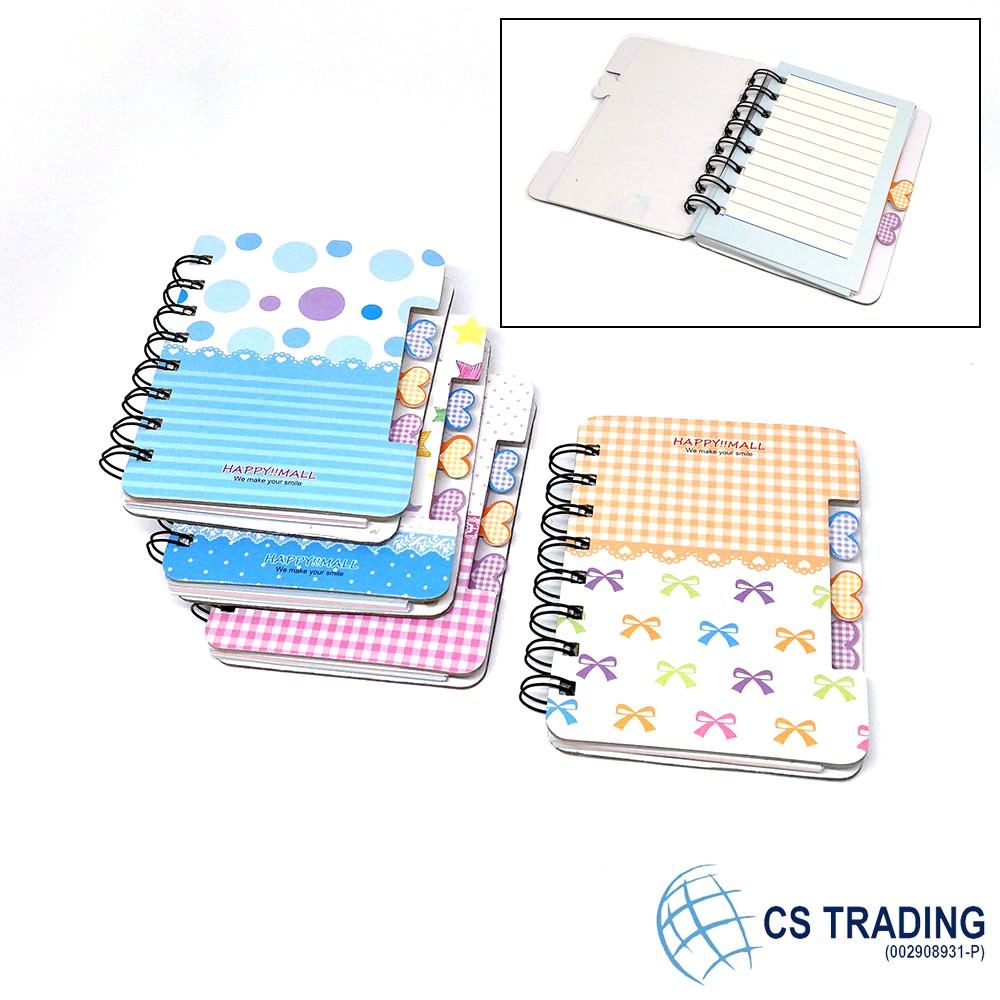2 pcs x  Hardcover Mini Ring Notebook / Note Pad for Children / Kids