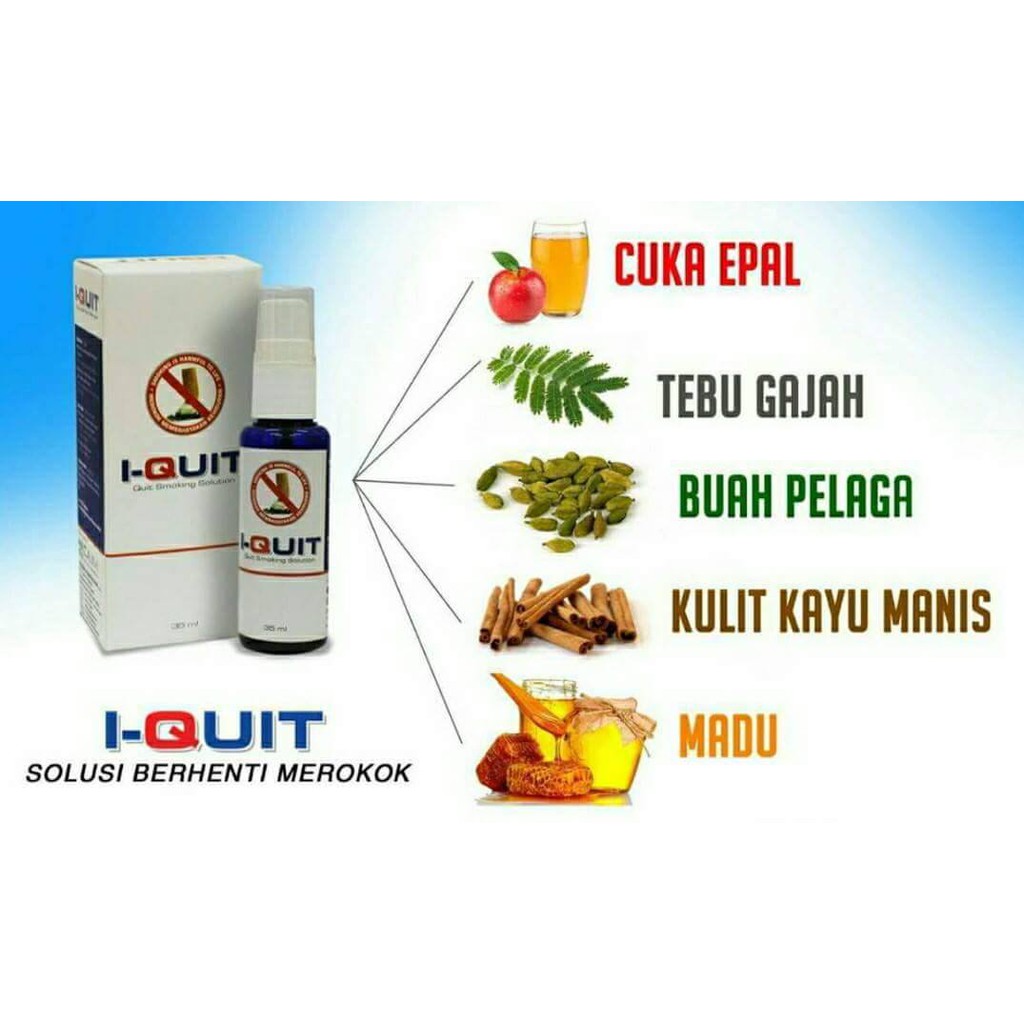 I-Quit Produk Berhenti Merokok. Stop Smoking. Stop vaping 