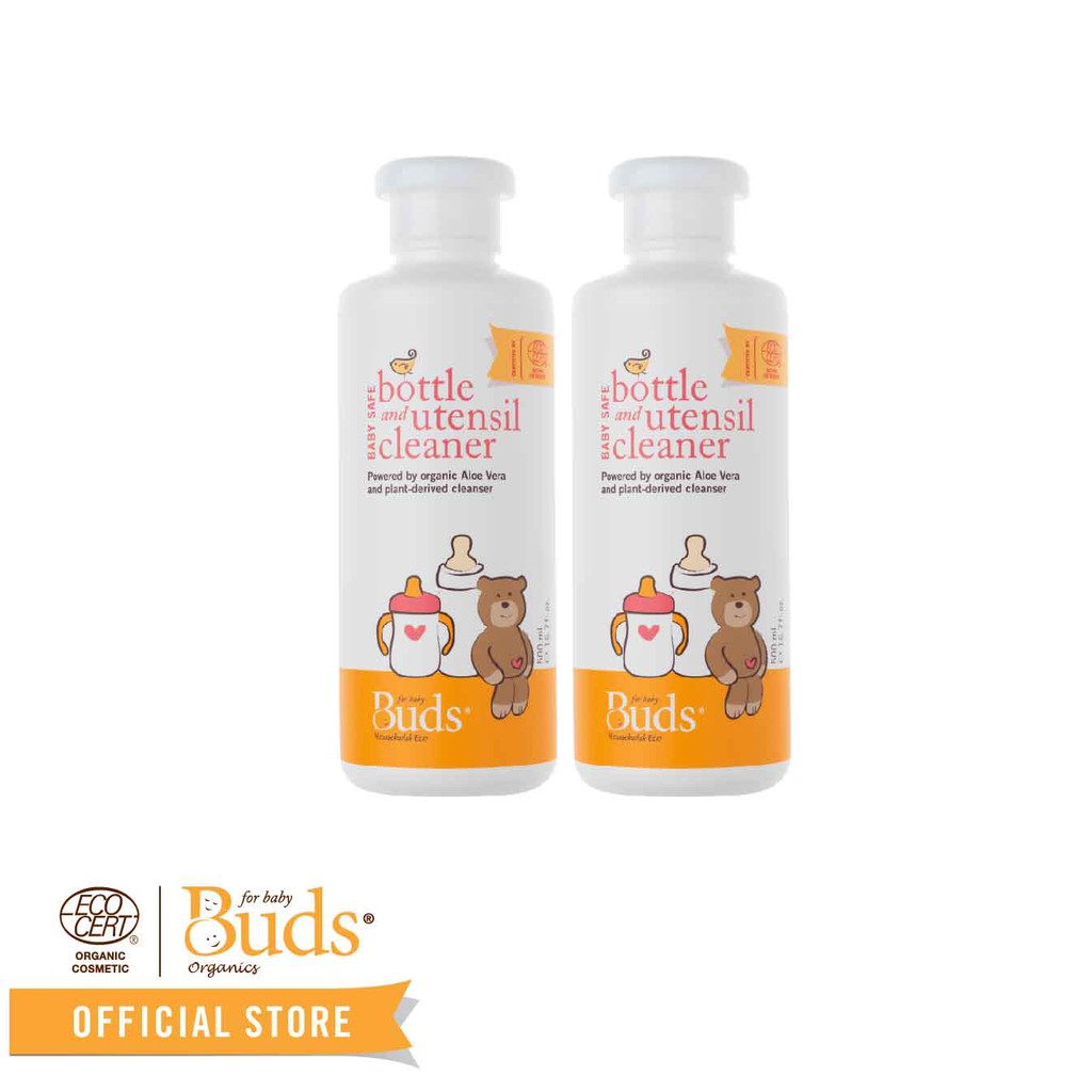 [Twin Pack] Buds Household Eco Baby Safe Bottle & Utensil Cleaner (500ml)
