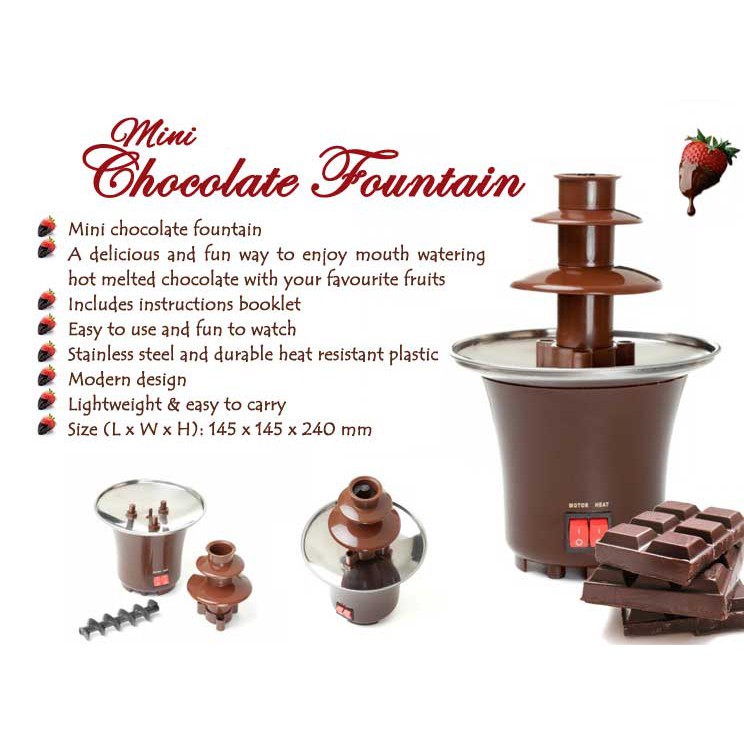 Chocolate Fountain mini Cute Shopee Malaysia