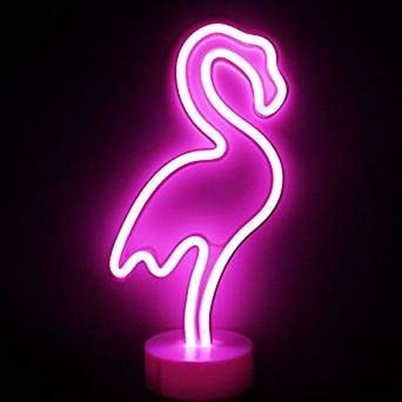 Neon Signs Table Light Led Pink Flamingo Light Signs Room Decor