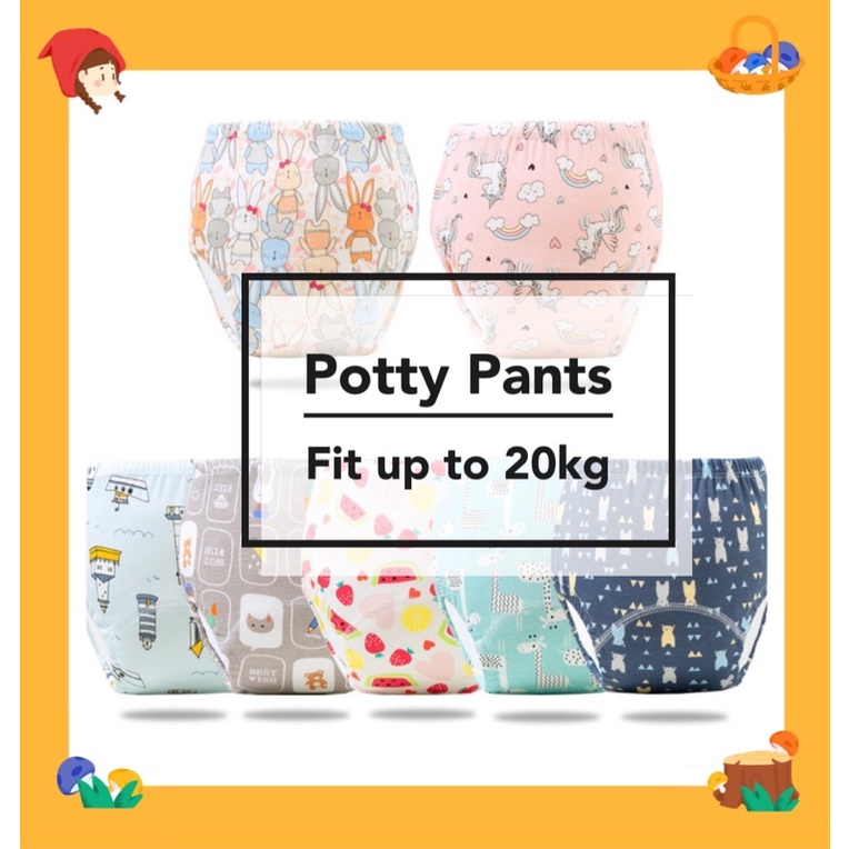 6 Layers Kids Potty Training Pants Baby Underwear Toilet training Cloth