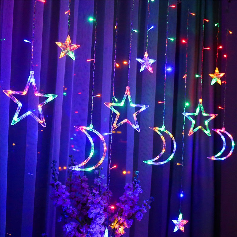 Car Lamp Led Star Light Colored Lights Flash Lamp Set The Starnet Red Romantic Room Curtain Ornament Bedroom Decorate
