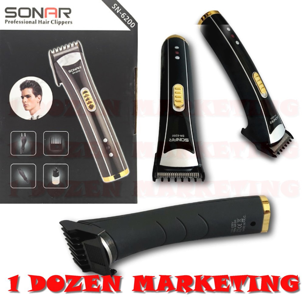 sonar professional hair clippers sn 6200