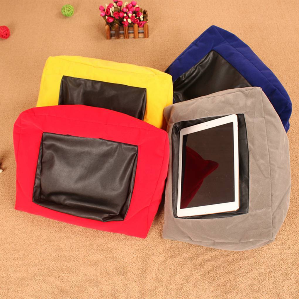 Multifunctional Ruby Velvet Fabric Filling Pillow Stand For Ipad