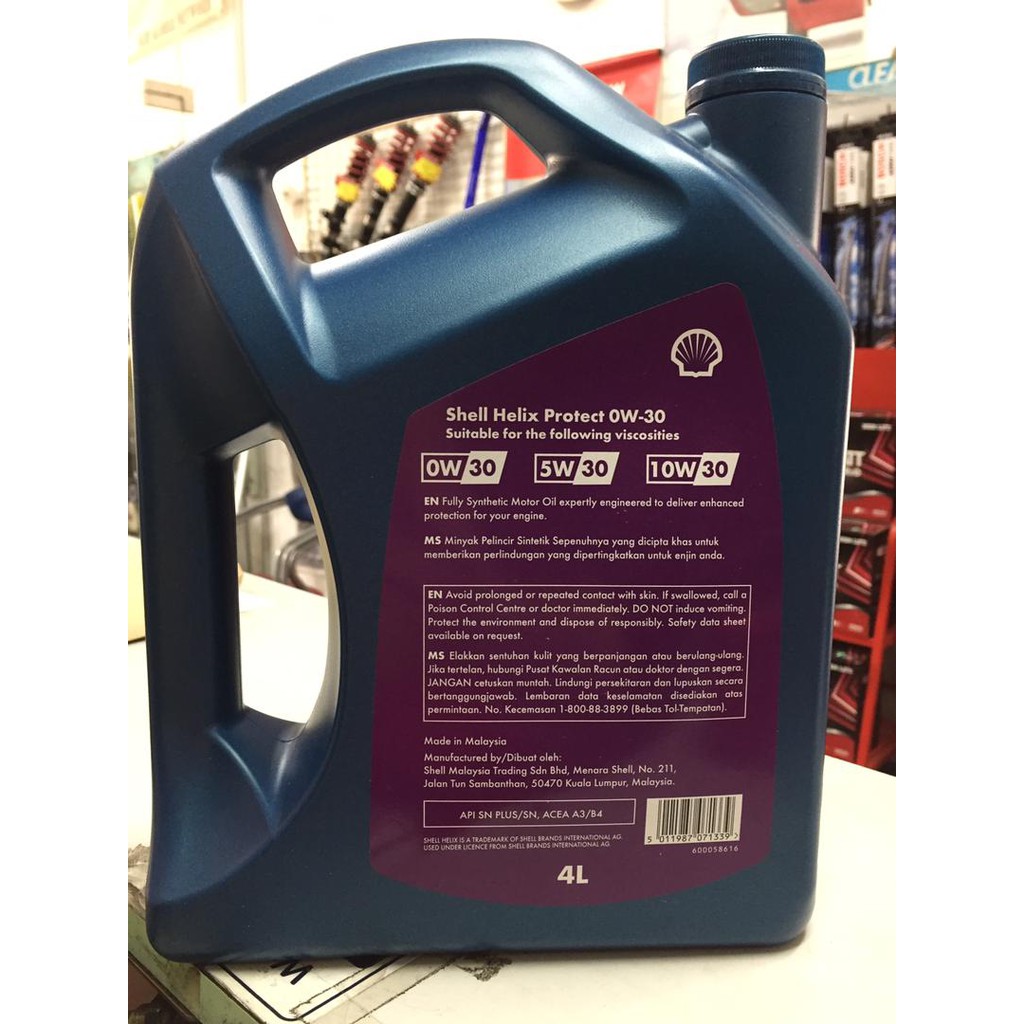Buy Shell Helix Protect Fully 0w 30 Engine Oil With 2 1 Free Seetracker Malaysia
