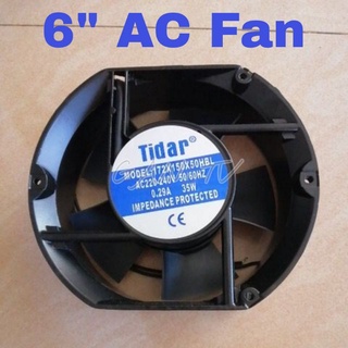 Tidar 6” AC240V Axial Fan / Cooling Blower / Exhaust /Refrigerator Fan Motor 172x150x50mm (17250)