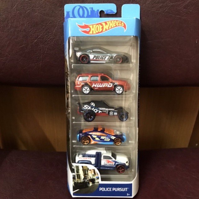 hot wheels police pursuit 5 pack