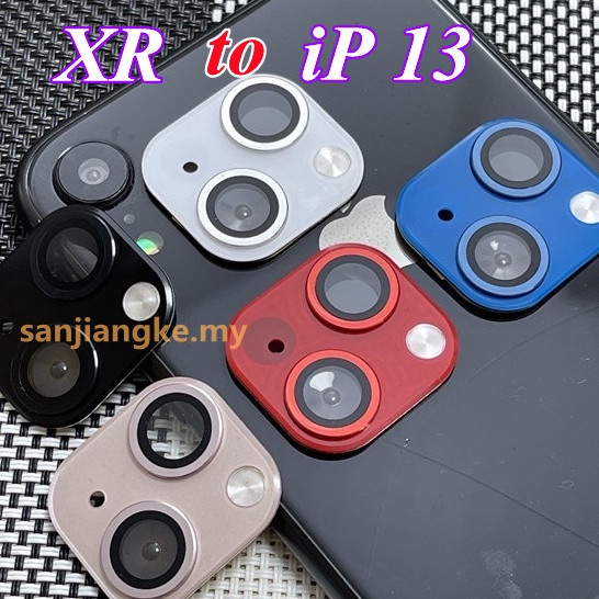 For iPhone XR changed to iPhone 13 fake camera (transparent soft case
