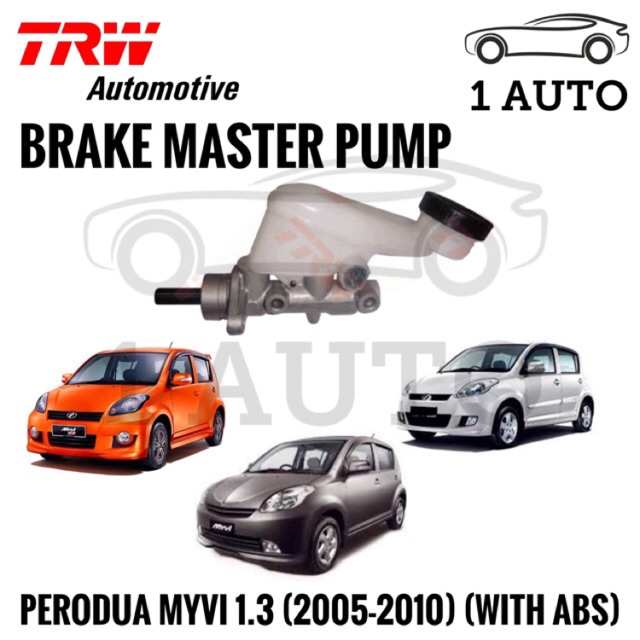 Trw Brake Master Pump For Perodua Myvi 1 3 2005 2010 With Abs Shopee Malaysia