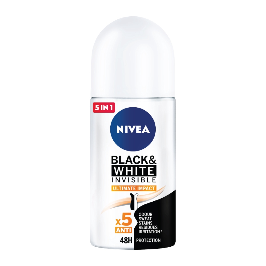 NIVEA Female Deodorant Black & White Ultimate Impact Roll On 50ml