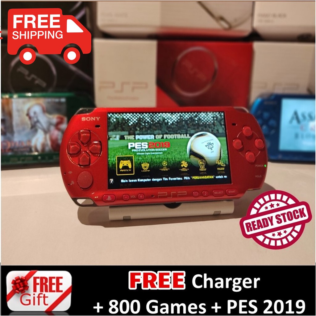 Sony Psp 3000 00 1000 Pes 19 800 Games Charger Shopee Malaysia