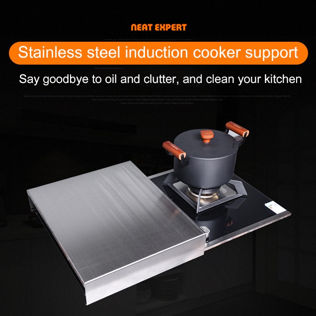 Stainless Steel Induction Cooker Rack Kitchen Shelf Gas Gas Stove Cooktop Protective Cover Bracket