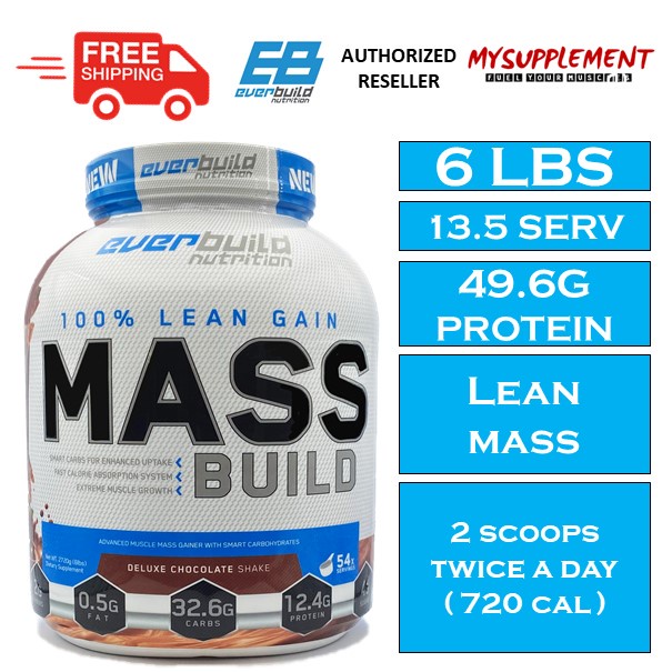 Everbuild Nutrition Mass Build 6lbs Shopee Malaysia