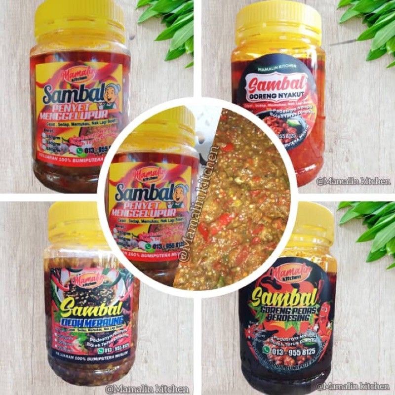 Aneka Jenis Sambal Dan Pencicah 250g Shopee Malaysia