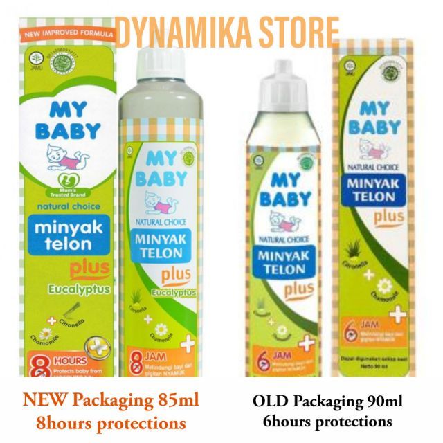 Minyak Telon My baby PLUS mosquito repellent protection 