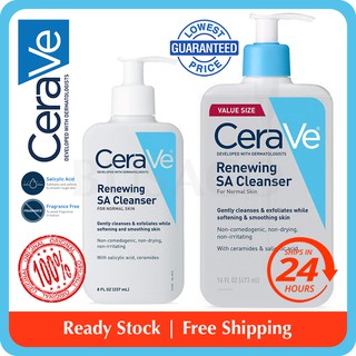 In Stock🔥 CeraVe Renewing SA Cleanser | Salicylic Acid ...
