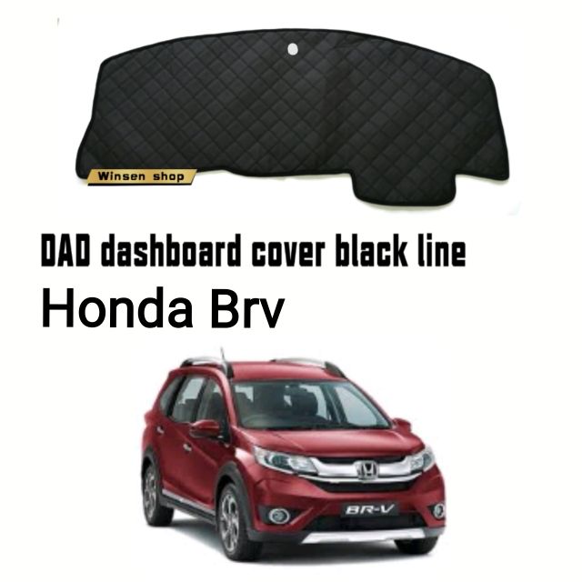 Honda brv dashboard cover black line non slip mat