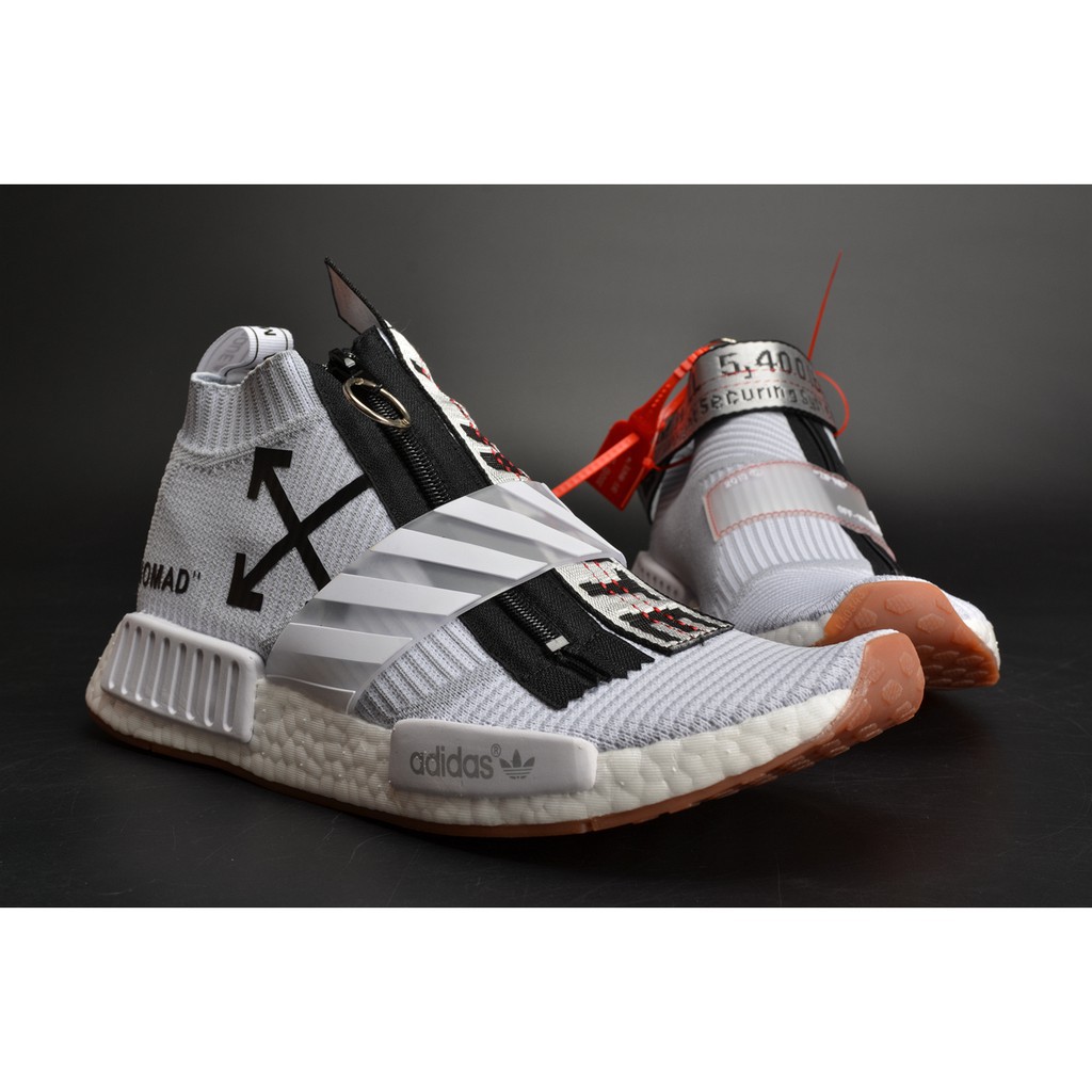 nmd city sock off white