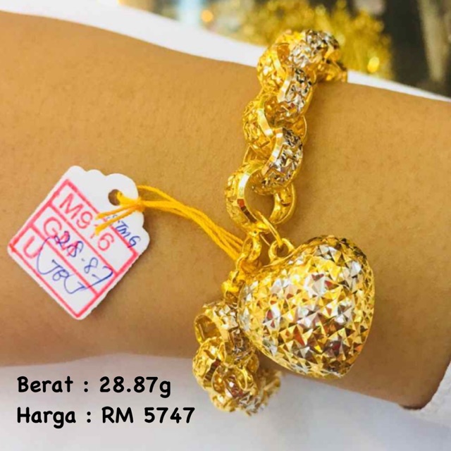 Bangle Gold 916 Gold From Kelantan Special Price Cash Only The Best Price Ever Saving For Future With Gold Latest Shopee Malaysia