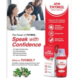 Thymol Mouthwash Gargle 120ML (ubat kumur mulut) Tanpa Alkohol