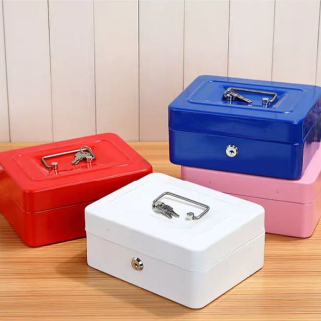 Ready Stock Money Coins Box Organiser / Lockable Safety Cash Box