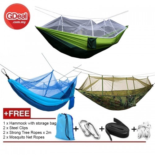 GDeal Single-person Hammock Hanging Portable Fabric Mosquito Outdoor Camping Travel