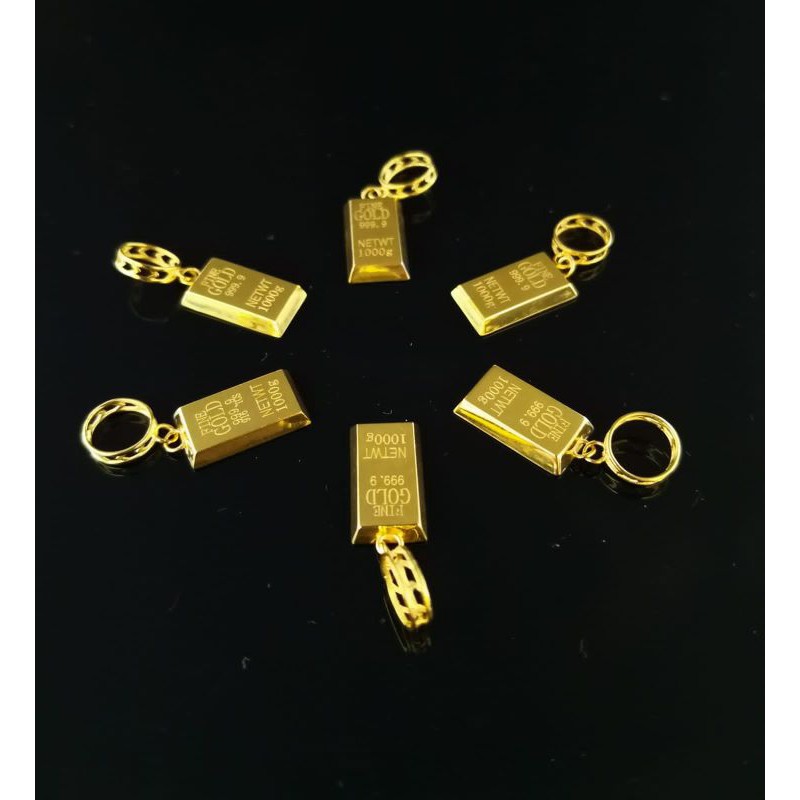 网红916小金条 Loket Gold Bar 916 Viral 916 Gold Bar Pendant Viral Shopee Malaysia