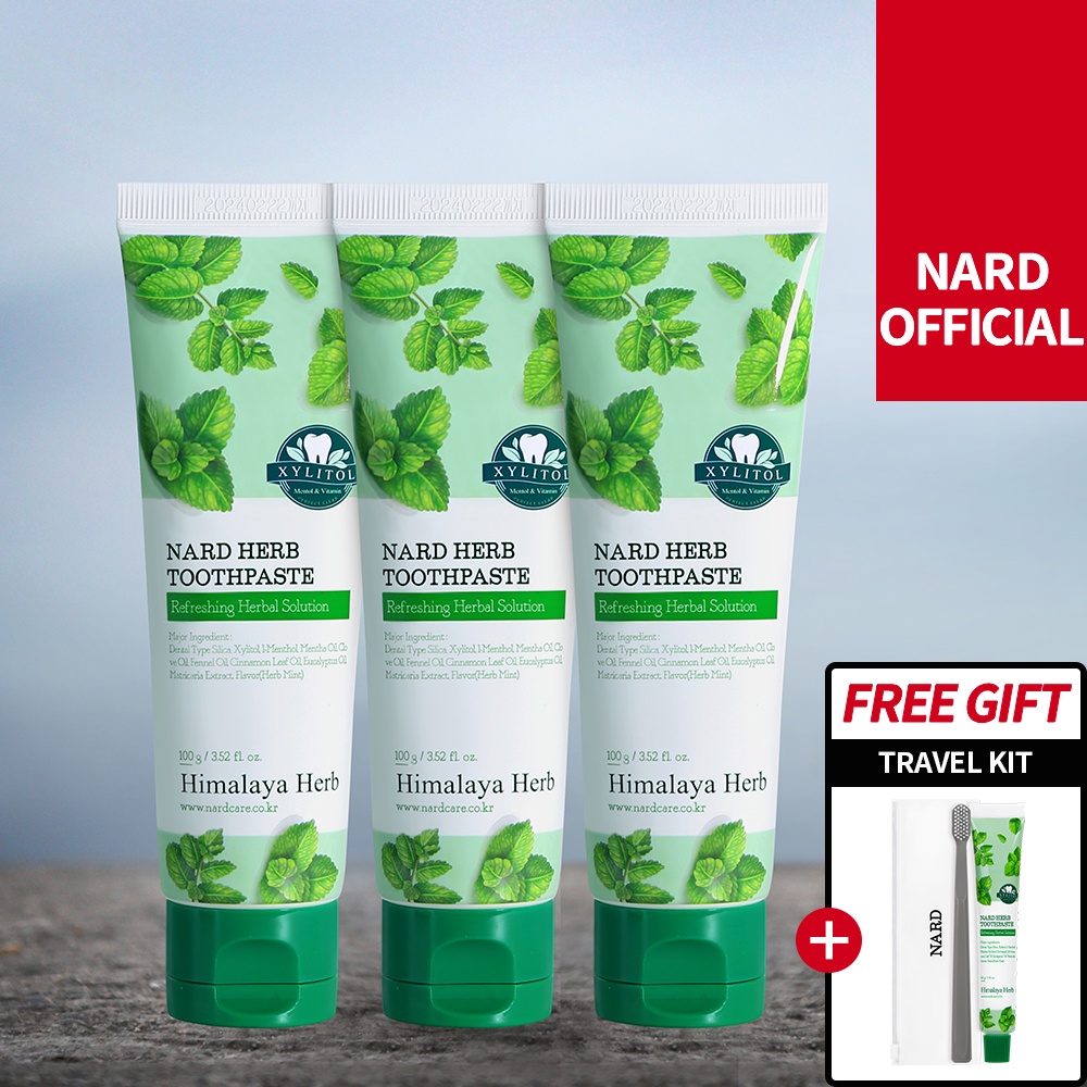 [NARD] Himalaya Herb/Whitening Toothpaste, 100gx3 Shopee Malaysia