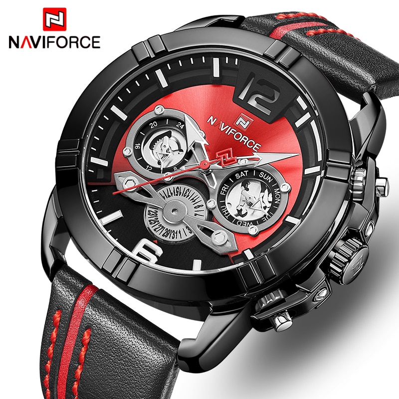 NAVIFORCE Men Military Sports Quartz 