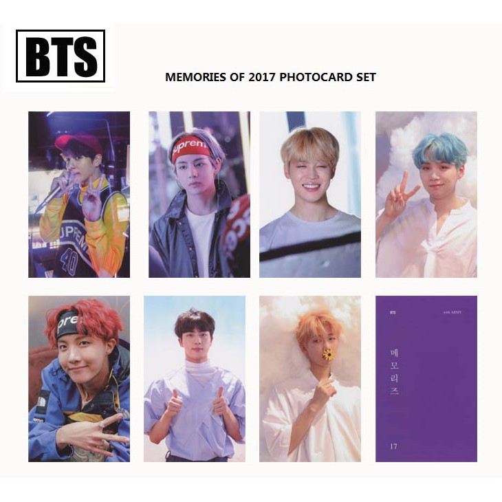 Bts Memories Of 17 Photocard Set Pre Order Shopee Malaysia