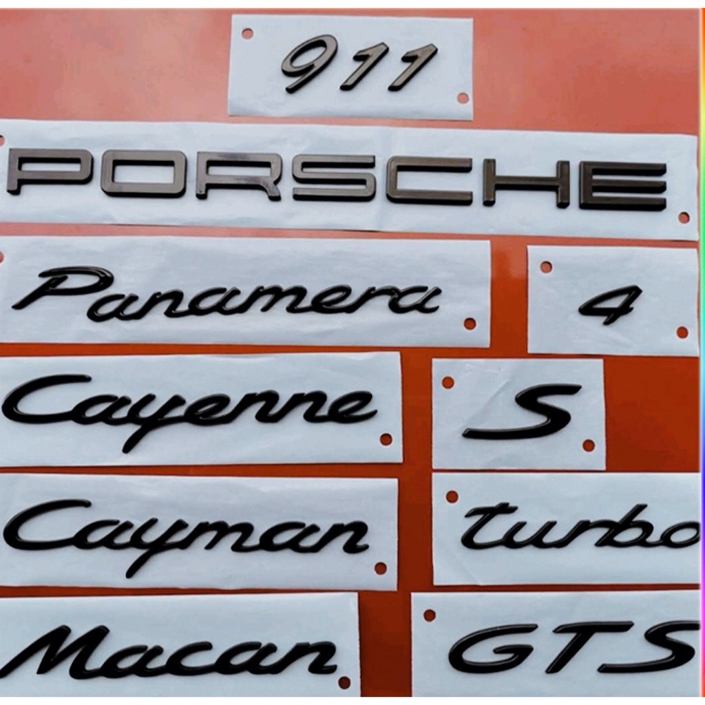 Porsche Macan Cayenne Cayman Panamera carrera 4s 911 718 S GTS badge GT4  Turbo Emblem Logo sticker | Shopee Malaysia