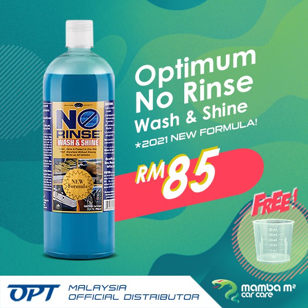 Optimum No Rinse Wash & Shine (2021 NEW FORMULA) shampoo Shopee Malaysia
