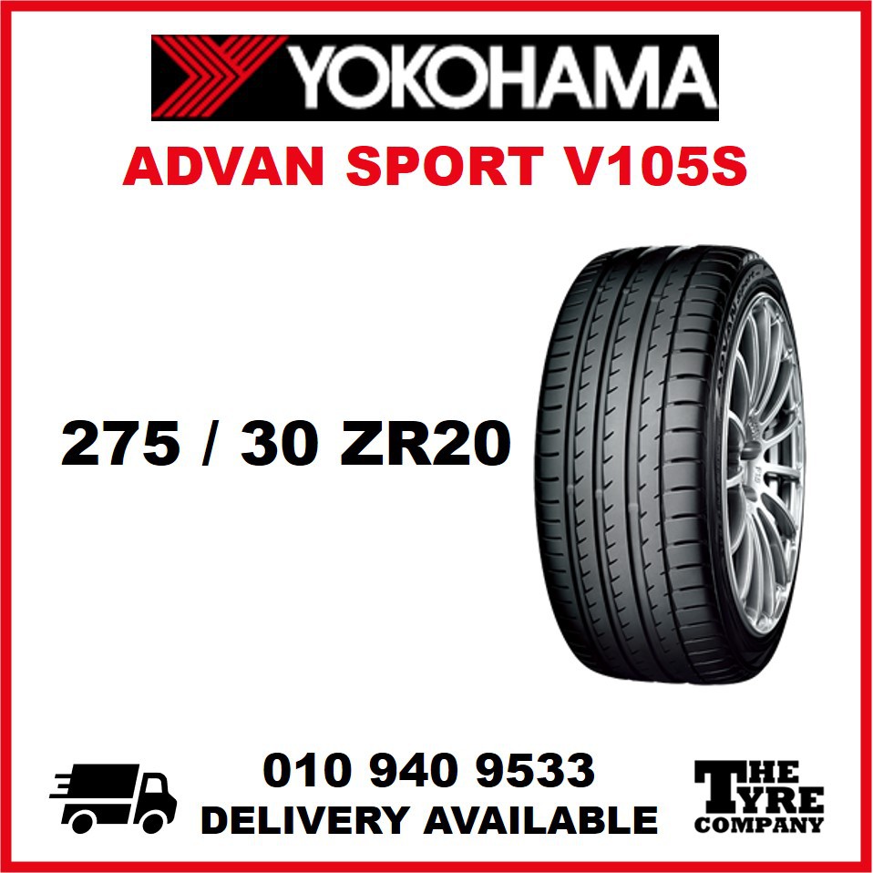 YOKOHAMA ADVAN SPORT V105S - 275/30/20, 275/30ZR20 TYRE TIRE TAYAR 