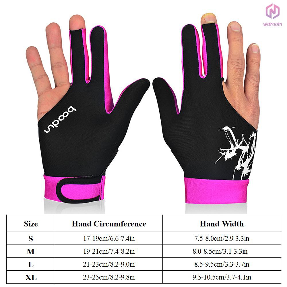 Reliable Versatile BOODUN 1Piece Billiard Glove 3 Fingers Cue Sports Men Women Shooters Right Left Interchangeable Snoo - Image 2