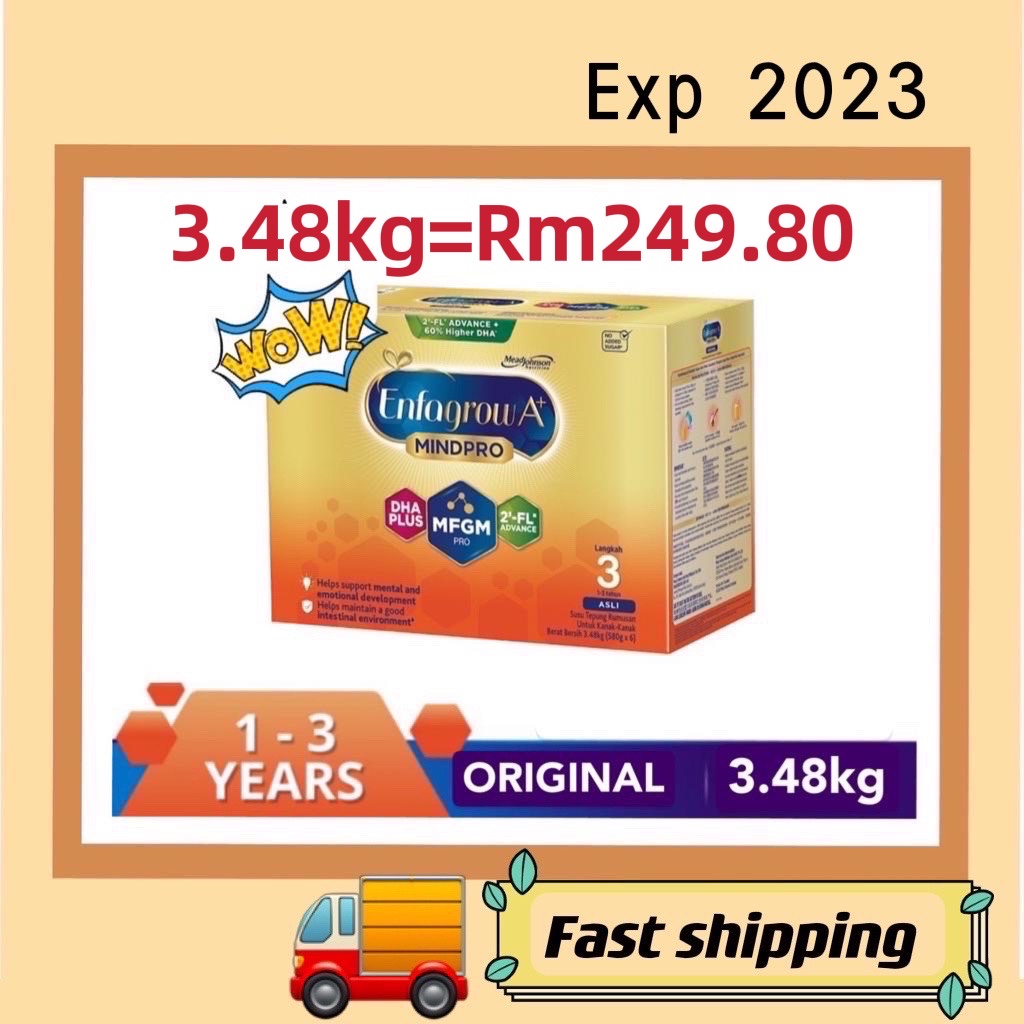 Enfagrow A+ MindPro Step 3 Original ( 3.6kg / 3.48kg )Milk Formula Powder Exp 2023
