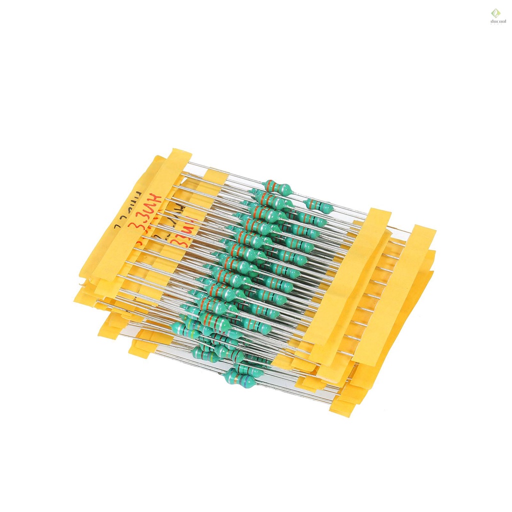 Docooler 200Pcs φ0510 DIP Chromatic Ring Inductor Assortment Kit Set Tolerance ±10% Power 1W 20 Inductance 1/10/100/2.2/22/220/3.3/33/330/4.7/47/470/6.8/680/15/150μH 1/2.2/3.3/4.7M