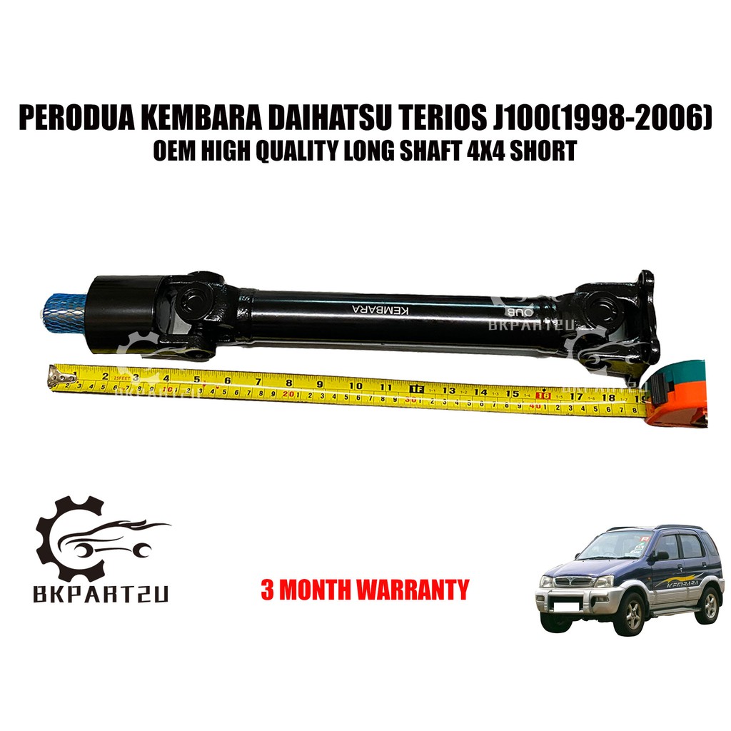 PERODUA KEMBARA DAIHATSU TERIOS J100 (19982006) LONG SHAFT 4X4 SHORT