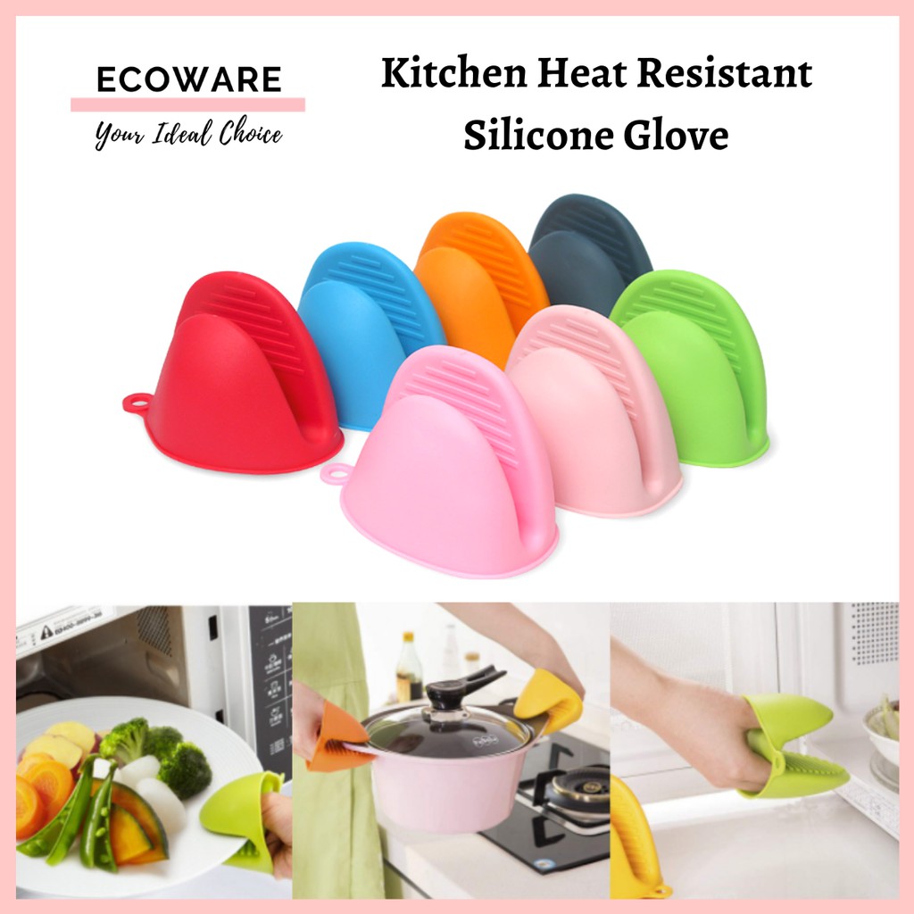Silicon Kitchen Hand Glove Anti Heat Insulation Hot Pot Oven Baking Cooking Microwave Tool (1PC)