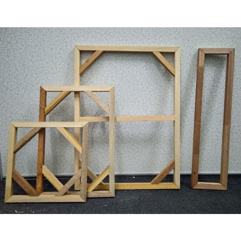 Rangka frame kayu 1x1 wood frame for canvas painting oil painting frame