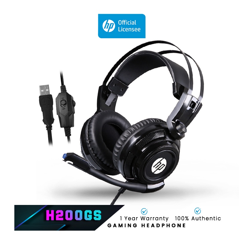 HP H200GS USB Gaming Headphones with Surround Sound Shopee Malaysia