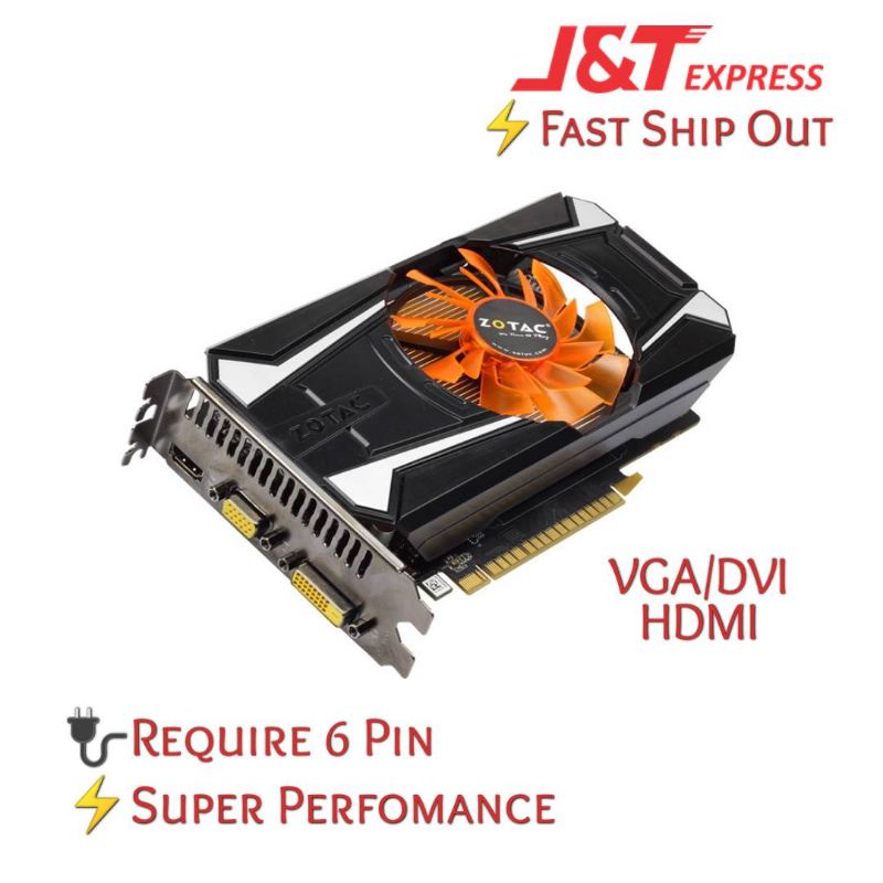 Msi Asus Zotac Gtx 750ti 2gb Oc Gtx750ti Ddr5 128bit Hdmi Dvi Gtx 750 Ti Shopee Malaysia