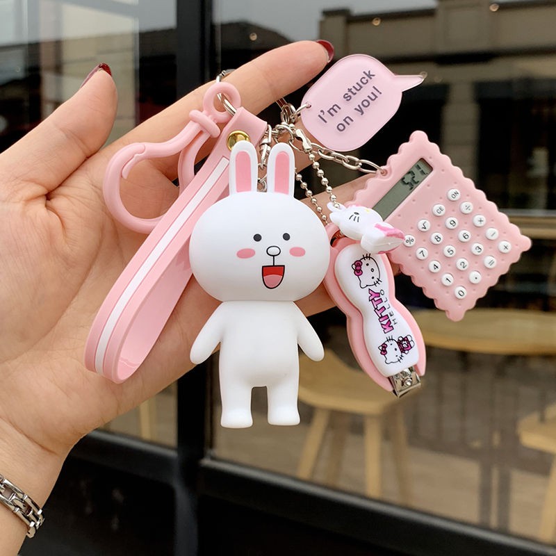 cute teddy keychain