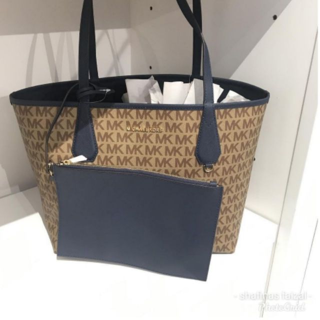 READYSTOCK KL) MICHAEL KORS REVERSIBLE TOTE WITH POUCH | Shopee Malaysia