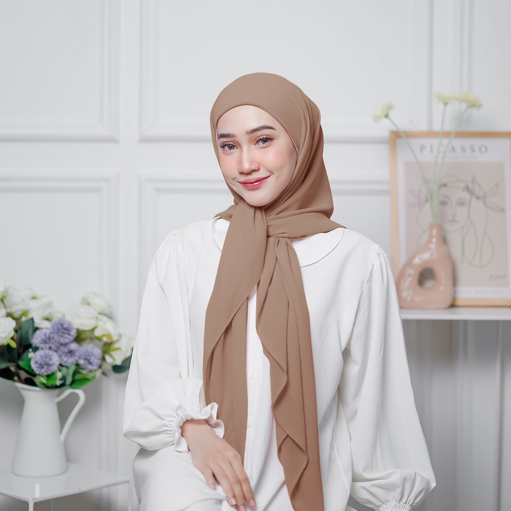 Instant Inner Quadrilateral Hijab Instant Rectangular HIJAB 2IN1