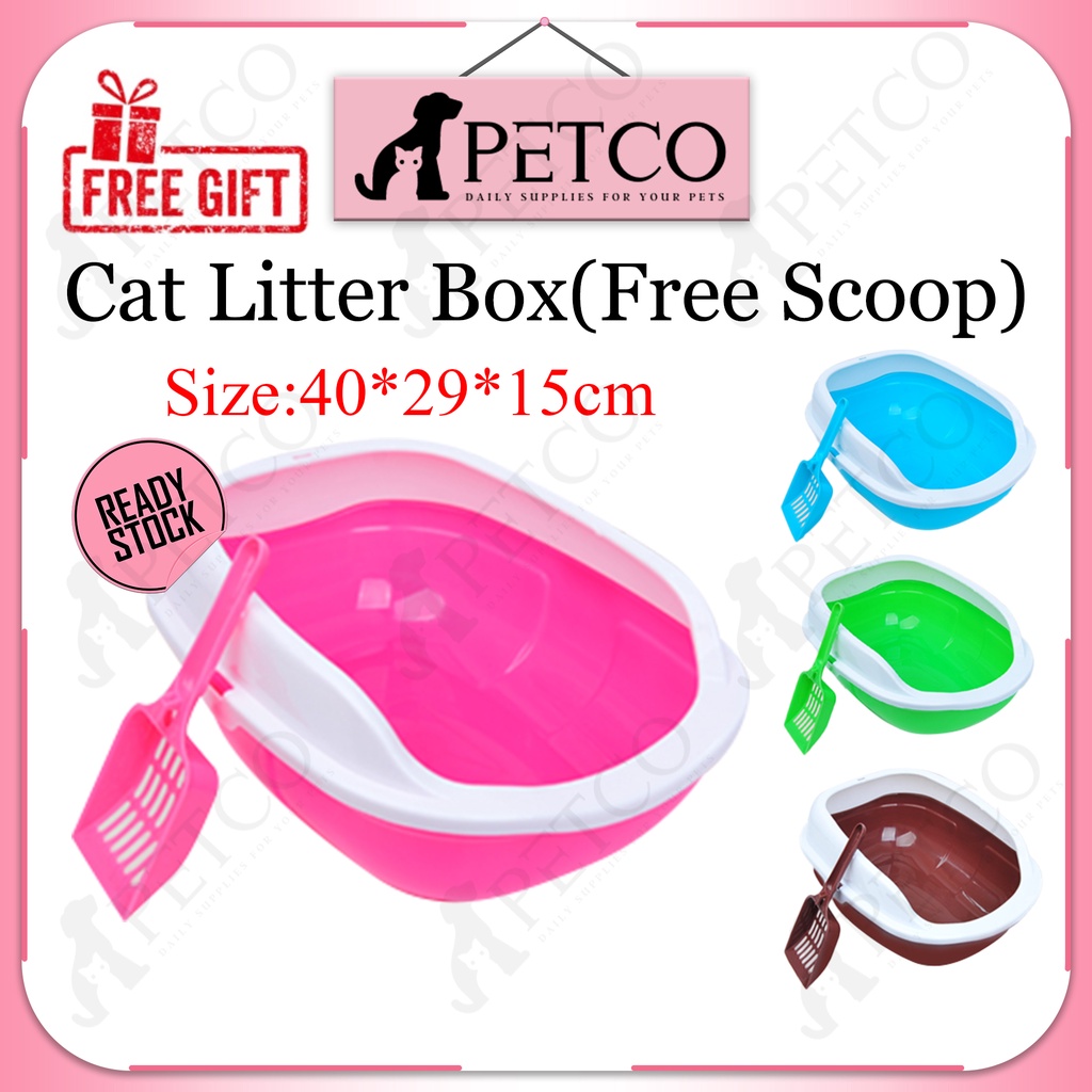 Cat Litter Box with 4 Colors Bekas Pasir Kucing Bekas Kucing Berak Cat